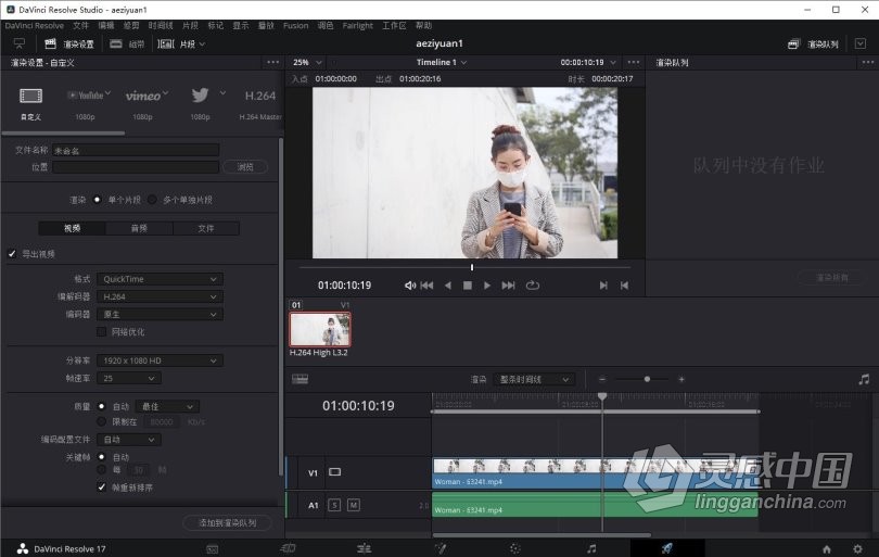 DaVinci Resolve 达芬奇17调色软件 DaVinci Resolve Studio 17.2.2 WIN中文版  灵感中国网 www.lingganchina.com