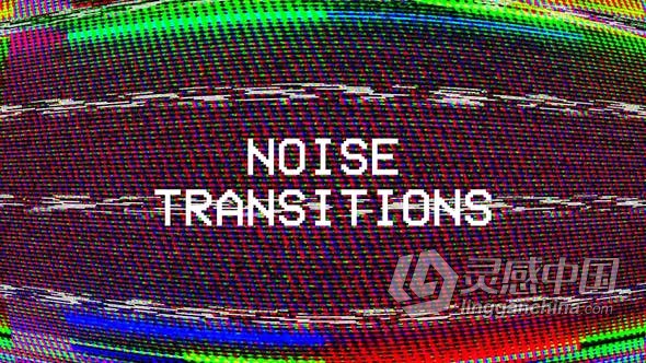 视频素材 VHS Noise Transitions坏电视屏幕噪点故障画面视频转场效果视频素材下载  灵感中国网 www.lingganchina.com