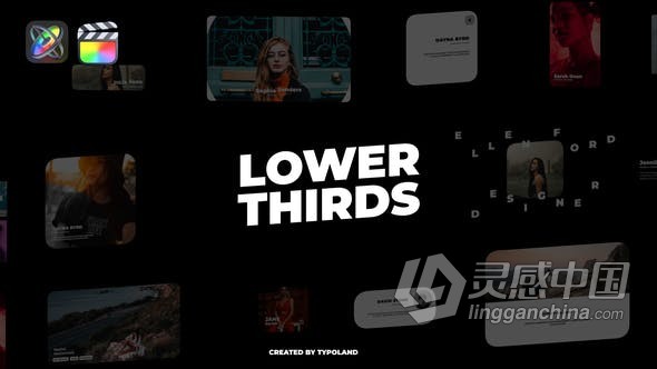 FCPX插件 Cinematic Lower Thirds FCPX插件12组卡片式介绍图文设计效果视频  灵感中国网 www.lingganchina.com