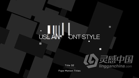 FCPX插件 Modern Glitch Design Titles FCPX 10个现代故障设计标题动画  灵感中国网 www.lingganchina.com
