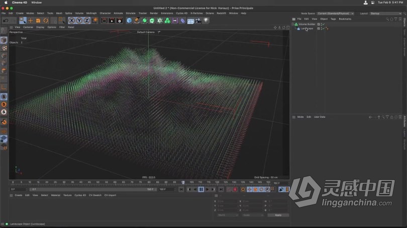 C4D与AE地形景观HUD特效动画制作视频教程 Hud Landscape in Cinema 4D &amp; After Effects  灵感中国网 www.lingganchina.com