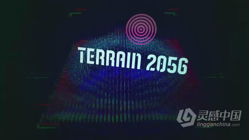 C4D与AE地形景观HUD特效动画制作视频教程 Hud Landscape in Cinema 4D &amp; After Effects  灵感中国网 www.lingganchina.com