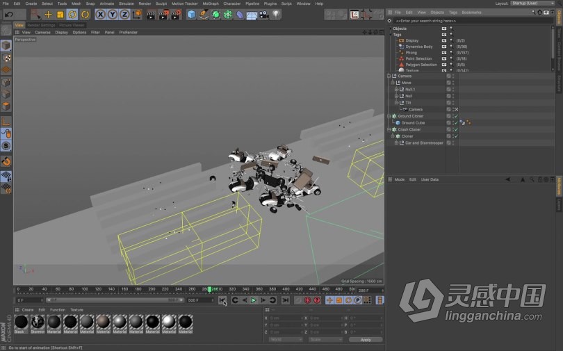 C4D随机动态碰撞动画技术训练视频教程 Motion Design School – Infinite Crash using Cinema 4D  灵感中国网 www.lingganchina.com