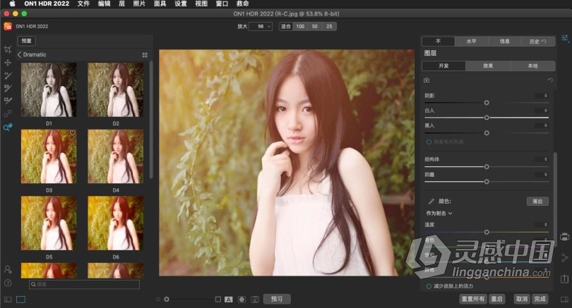 ON1 HDR 2022 MAC中文版 完美无瑕的HDR照片编辑工具 ON1 HDR 2022 v16.0.1.11291 macOS中文版下载 支持原生M1  灵感中国网 www.lingganchina.com