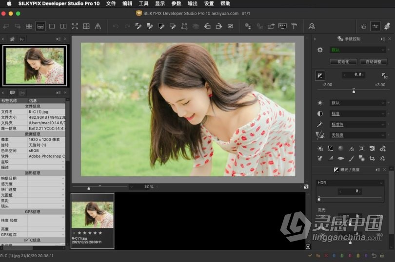 RAW照片编辑软件SILKYPIX Developer Studio Pro 10.0.16.0 macOS 汉化版下载  灵感中国网 www.lingganchina.com