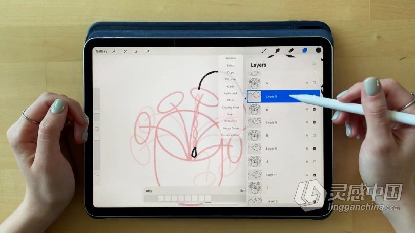 绘画教程 Procreate初学者寻找灵感创建基本动画视频教程 中文字幕  灵感中国网 www.lingganchina.com