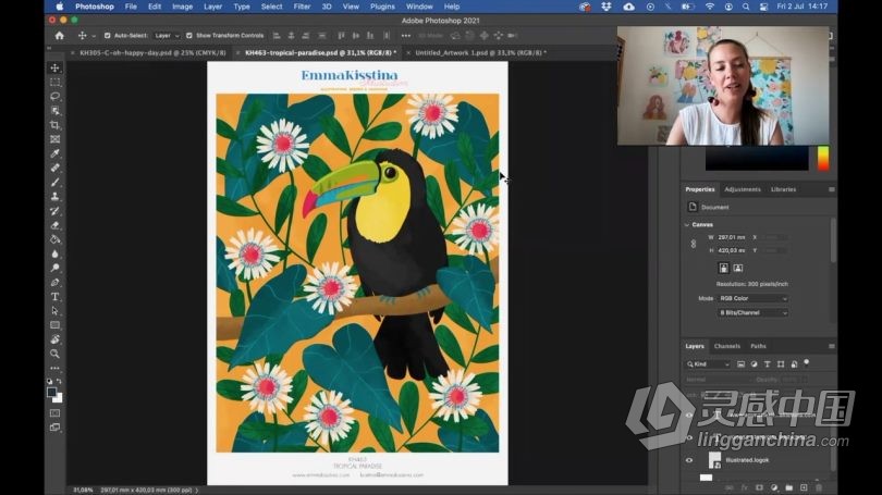 绘画教程 Procreate进行文件组织和销售表设计工作流程视频教程  灵感中国网 www.lingganchina.com