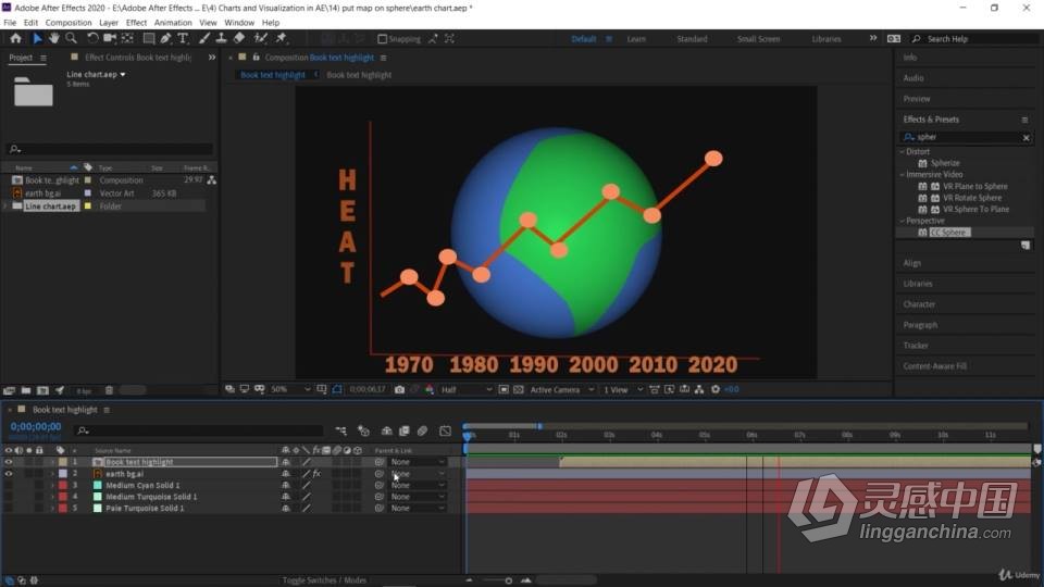 AE初学者创建动态图形后期编辑视觉效果视频教程  灵感中国网 www.lingganchina.com