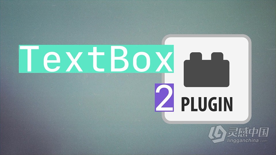 方框底栏文字动画特效中文汉化AE插件 TextBox 2 v1.2.4 Win 支持多帧渲染  灵感中国网 www.lingganchina.com