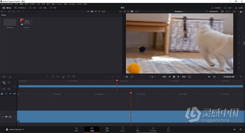 剪辑调色特效和音频后期软件 达芬奇17.4.5中文版 Davinci Resolve Studio 17.4.5 Win  灵感中国网 www.lingganchina.com