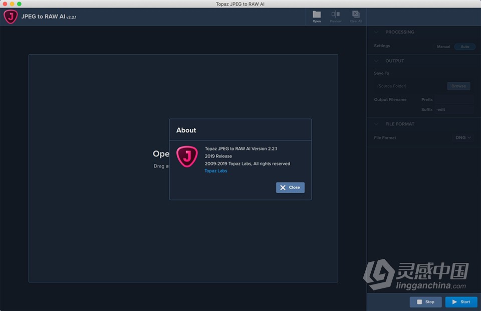 JPEG转RAW格式软件 Topaz JPEG to RAW AI v2.2.1 for Mac激活版下载  灵感中国网 www.lingganchina.com