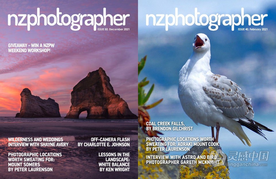 NZPhotographer摄影杂志-2021年全年1-12期 NZPhotographer - Full Year 2021 Collection  灵感中国网 www.lingganchina.com