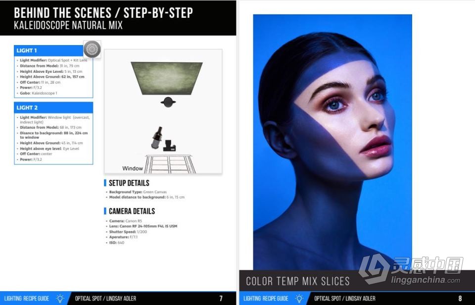 Lindsay Adler - 25种光学聚光灯摄影布光配方指南教程  灵感中国网 www.lingganchina.com