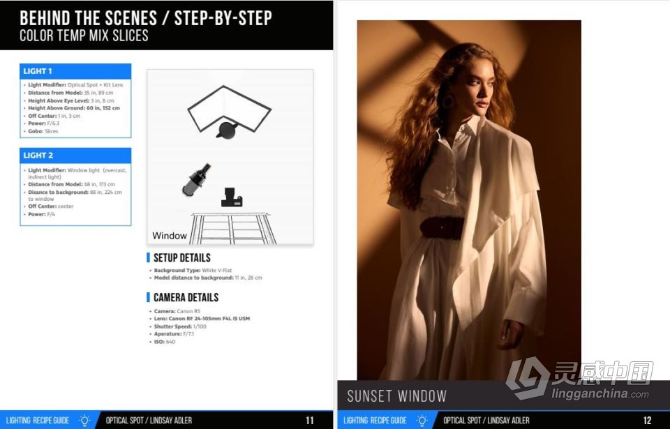 Lindsay Adler - 25种光学聚光灯摄影布光配方指南教程  灵感中国网 www.lingganchina.com