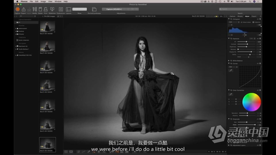 摄影师Peter Coulson-工作室棚拍 Bec概念单灯摄影人像布光教程 中英字幕  灵感中国网 www.lingganchina.com