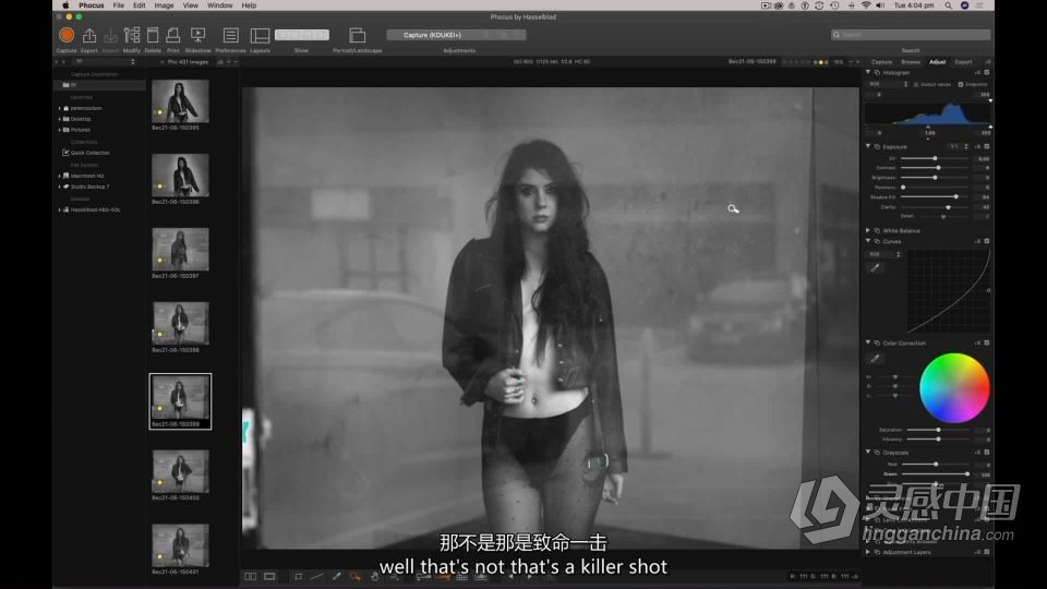 摄影师Peter Coulson-工作室棚拍 Bec概念单灯摄影人像布光教程 中英字幕  灵感中国网 www.lingganchina.com