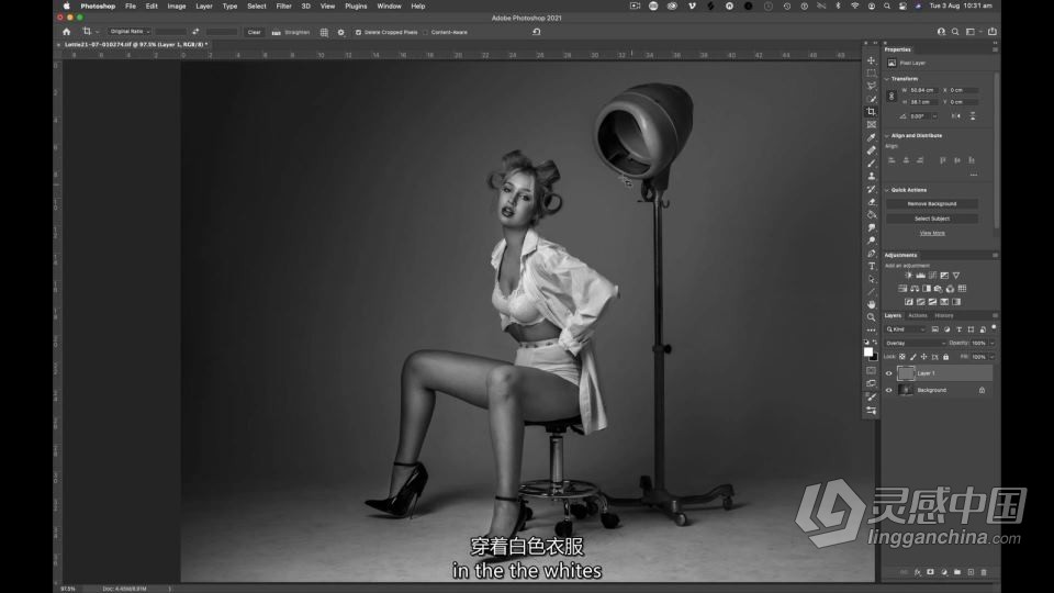 摄影师Peter Coulson-工作室棚拍 Lottie 概念人像布光教程 中英字幕  灵感中国网 www.lingganchina.com