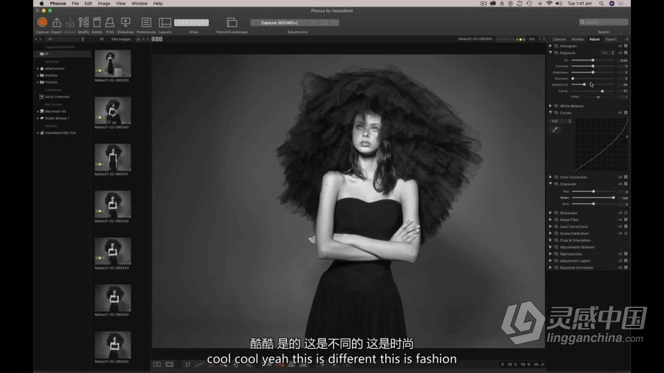 摄影师 Peter Coulson棚拍名模 Meika Woollard引领时尚界摆姿教程 中英字幕  灵感中国网 www.lingganchina.com