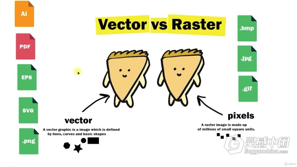 AI初学者创建矢量标志平面设计工作流程视频教程  灵感中国网 www.lingganchina.com