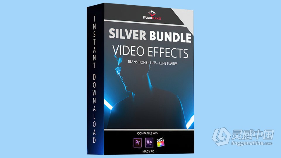 1500+FCPX插件与PR预设带教程高质量视频转场过渡效果 1500+Silver Deluxe Bundle  灵感中国网 www.lingganchina.com