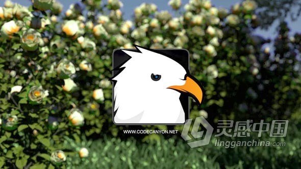 FCPX插件-玫瑰花园自然拍摄场景穿越视频片头动画模板 Nature Logo  灵感中国网 www.lingganchina.com