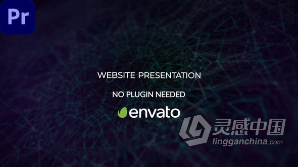 PR模板-互联网营销视频网页设计展示网站介绍宣传 Website Presentation Premiere Pro  灵感中国网 www.lingganchina.com