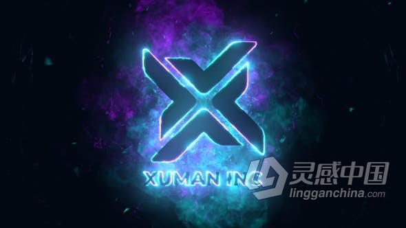 AE模板-4K分辨率能量电流特效LOGO动画视频片头 Explosion Logo Reveal  灵感中国网 www.lingganchina.com