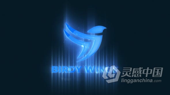 AE模板-经典简约影视光效扫光动画效果标志片头 Filmic Logo Reveal  灵感中国网 www.lingganchina.com