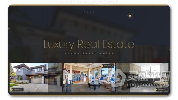 AE模板-酒店度假村商务办公室展示豪华房地产促销宣传视频 Luxury Real Estate Promo  灵感中国网 www.lingganchina.com