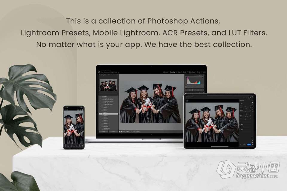 校园毕业照摄影后期调色LR预设及LUT预设 Graduation Lightroom Presets  灵感中国网 www.lingganchina.com