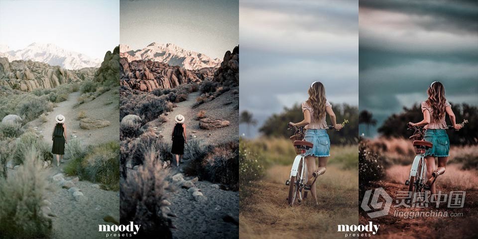 MoodyPresets - 穆迪情绪人像Lr预设捆绑包60个Lr预设 Moody presets  灵感中国网 www.lingganchina.com