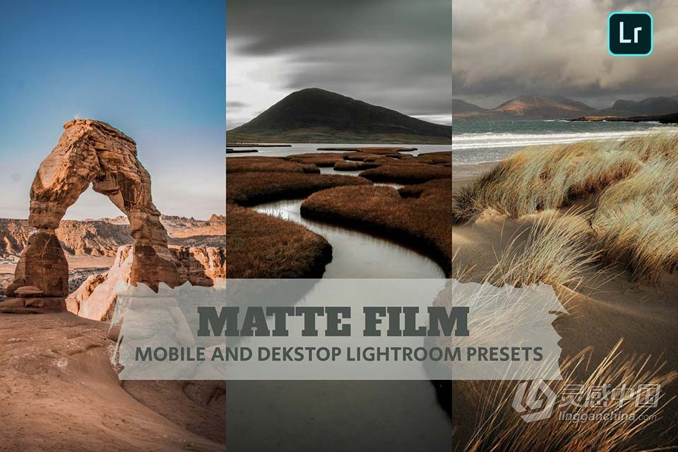 喜怒无常电影风光后期调色Lightroom预设 Matte Film Lightroom Presets  灵感中国网 www.lingganchina.com