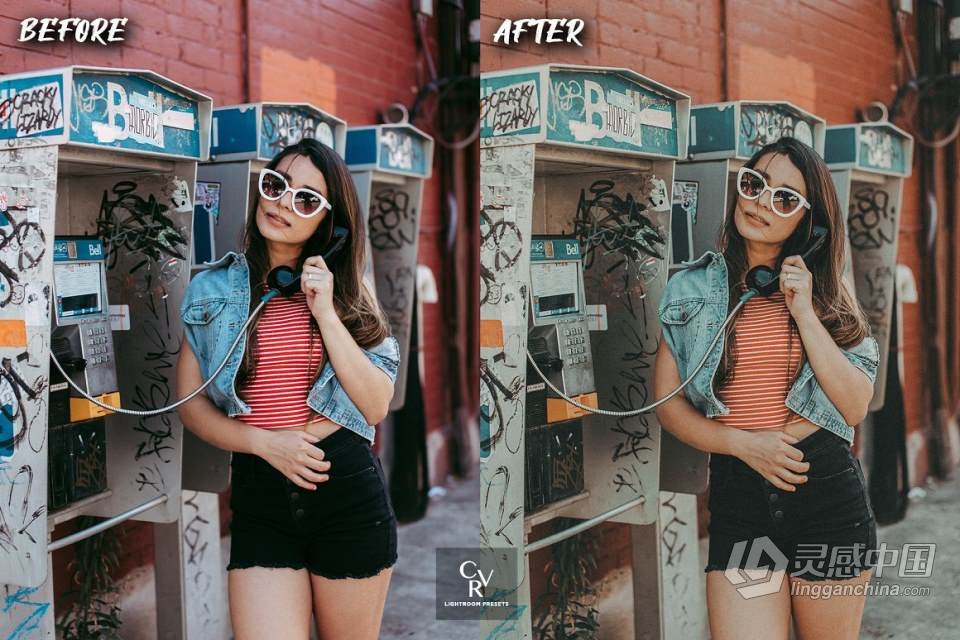 90年代复古电影胶片感Lightroom预设 10 Retro 90's Lightroom Presets  灵感中国网 www.lingganchina.com