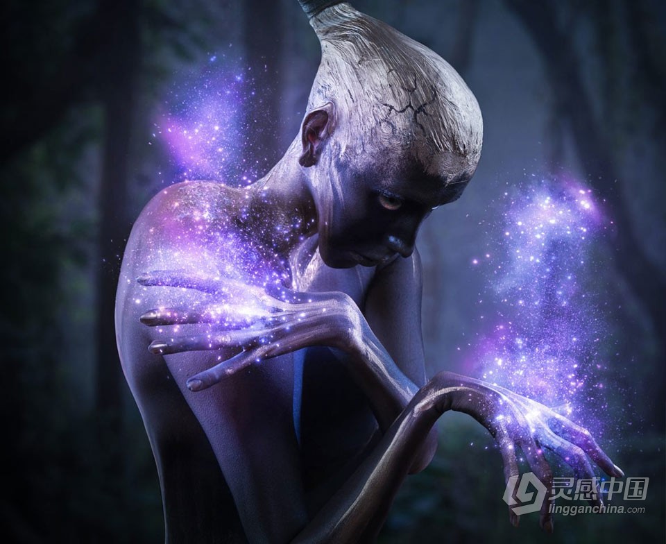 魔法光效尘埃PS动作 Magic Dust Photoshop Action 附视频教程  灵感中国网 www.lingganchina.com