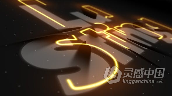 PR模板 - 霓虹灯炫彩街头科技艺术风标题LOGO动画 Neon Logo Reveal  灵感中国网 www.lingganchina.com