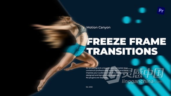 PR模板-酷炫专业的冻结帧过渡元素 Freeze Frame Transitions  灵感中国网 www.lingganchina.com