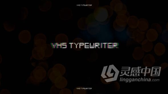 PR模板-70多个老式VHS打字机风格复古闪烁标题 VHS Typewriter Titles  灵感中国网 www.lingganchina.com