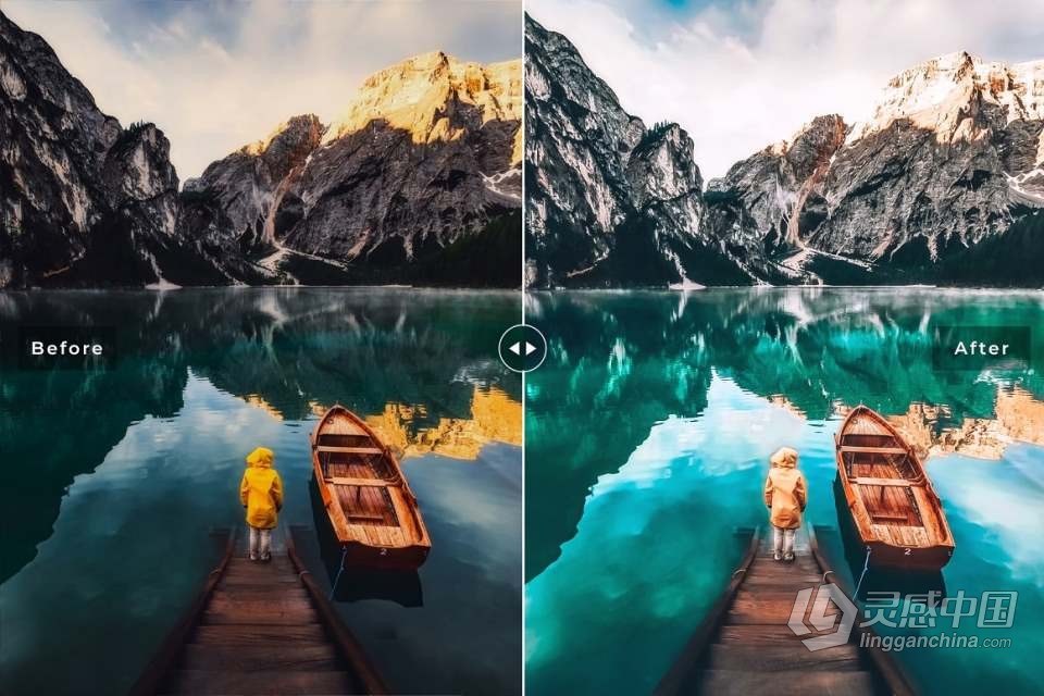 橙青色INS电影人像后期调色LR预设 Mountain Lake Pro Lightroom Presets  灵感中国网 www.lingganchina.com