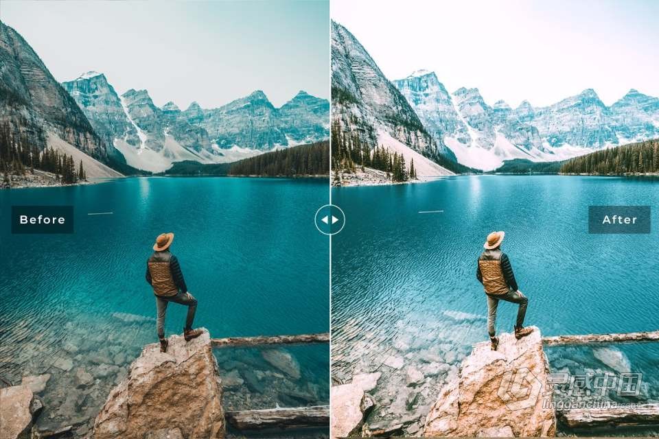 橙青色INS电影人像后期调色LR预设 Mountain Lake Pro Lightroom Presets  灵感中国网 www.lingganchina.com