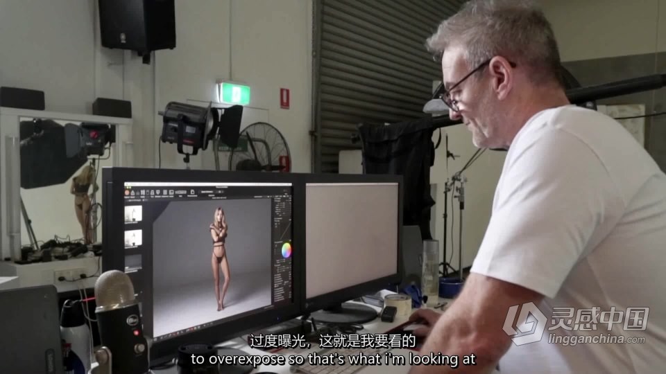 Peter Coulson-工作室一盏灯布光私房写真人像摄影 中英字幕  灵感中国网 www.lingganchina.com