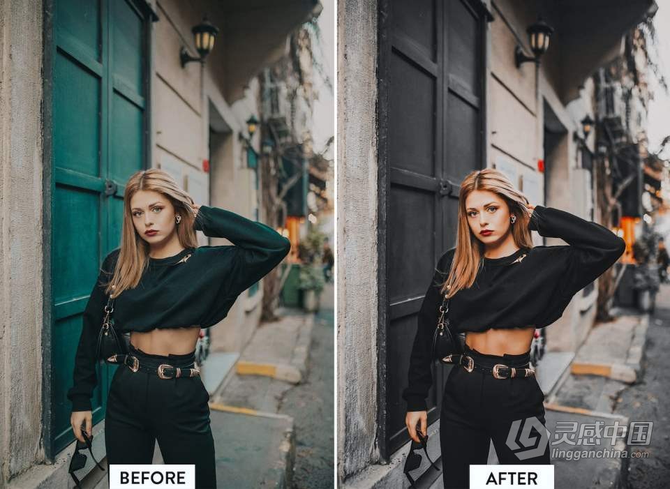 中性灰深色调人像后期Lightroom预设 10 Dark Tones Lightroom Presets  灵感中国网 www.lingganchina.com