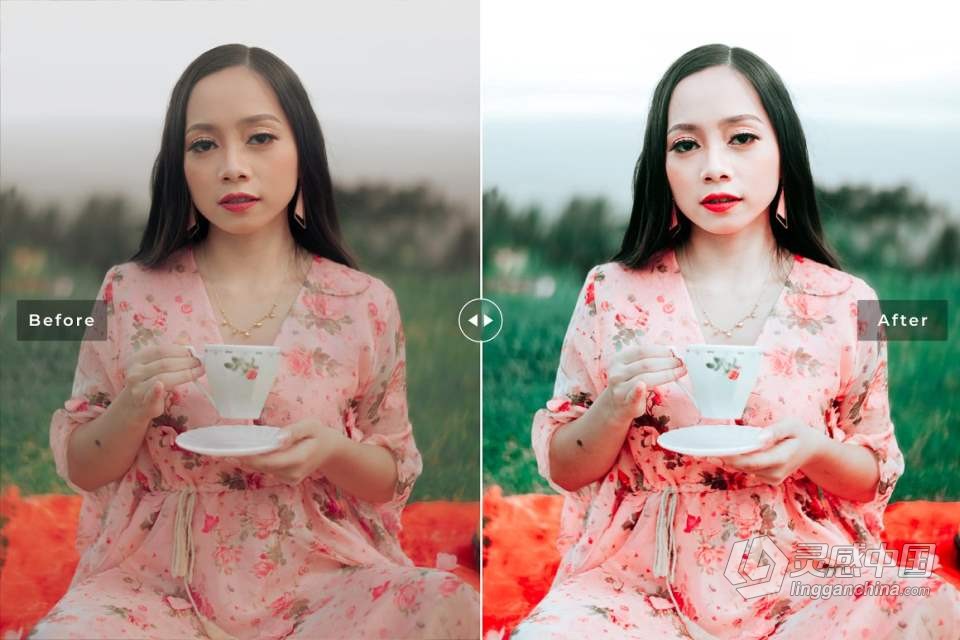 通透暖红色调人像Lightroom预设 Glossy Red Pro Lightroom Presets  灵感中国网 www.lingganchina.com