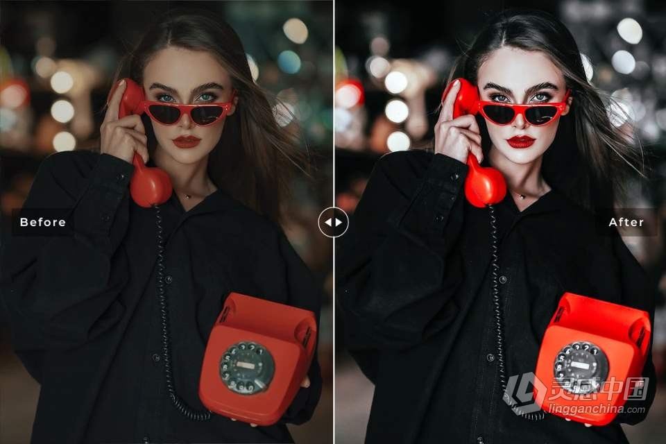 通透暖红色调人像Lightroom预设 Glossy Red Pro Lightroom Presets  灵感中国网 www.lingganchina.com