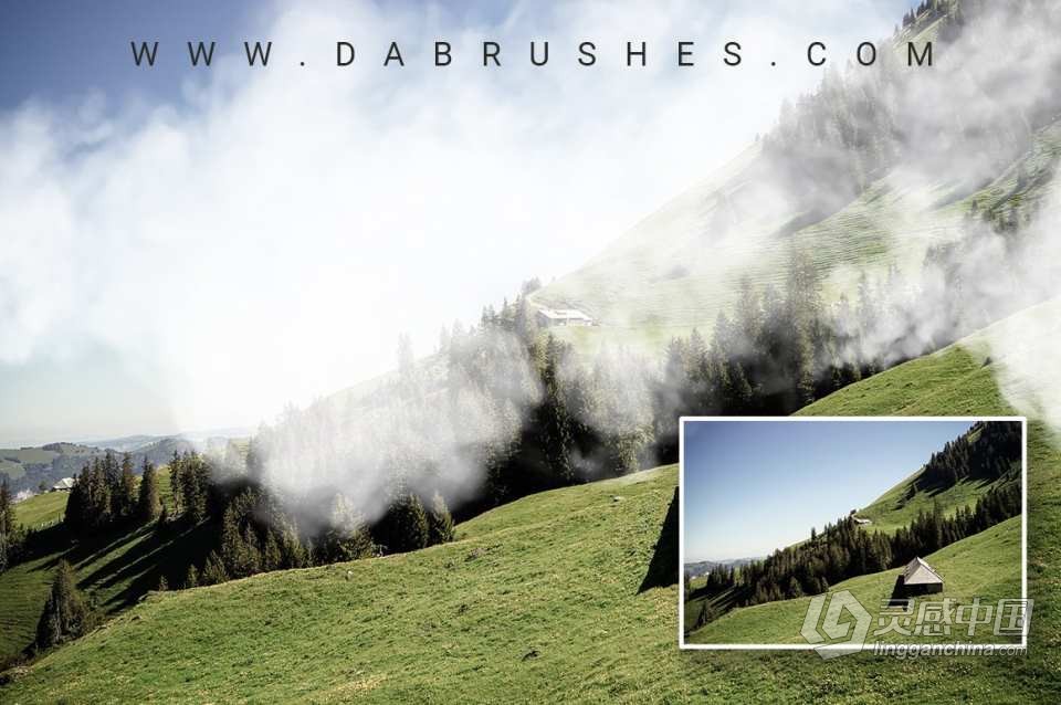 【PS笔刷】30套逼真的烟雾烟熏镜头PS笔刷 30 Smoke Photoshop Brushes  灵感中国网 www.lingganchina.com