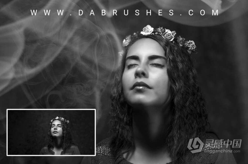 【PS笔刷】30套逼真的烟雾烟熏镜头PS笔刷 30 Smoke Photoshop Brushes  灵感中国网 www.lingganchina.com