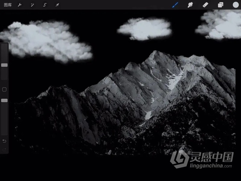 【Procreate笔刷】精选5套超实用的Ipad Procreate笔刷 云朵云雾流星/山峰山脉笔刷/水彩水润笔刷/噪点阴影纹理笔刷/动漫马克水彩笔刷  灵感中国网 www.lingganchina.com