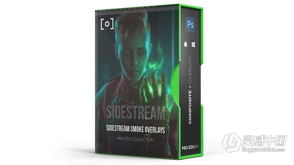 121张环境肖像摄影多角度合成烟雾创意叠加图片素材 PROEDU – Sidestream Smoke Overlays  灵感中国网 www.lingganchina.com