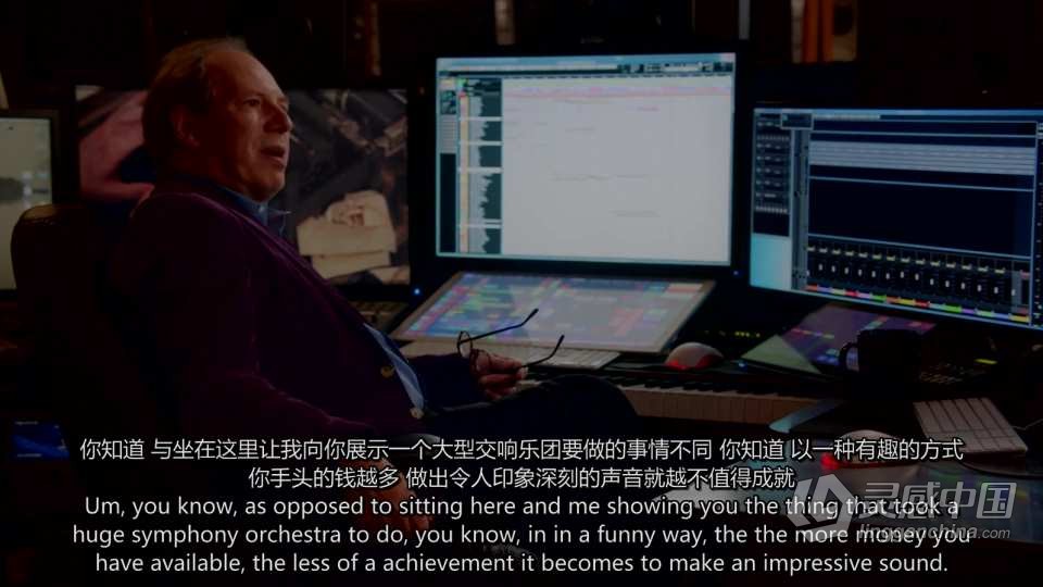 Masterclass – Hans Zimmer 电影配乐讲解大师班教程 中英字幕  灵感中国网 www.lingganchina.com