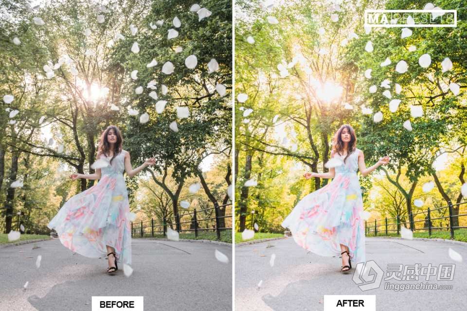 10个户外自然人像调色Lightroom预设 OUTDOOR NATURE Lightroom Presets  灵感中国网 www.lingganchina.com