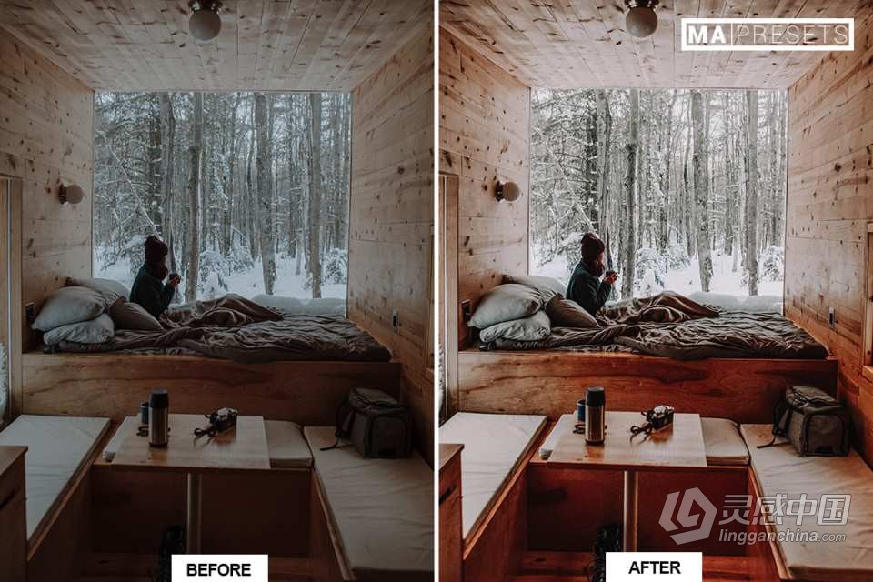 10个冬季通透人像调色Lightroom预设 WINTER SNOW Lightroom Presets  灵感中国网 www.lingganchina.com